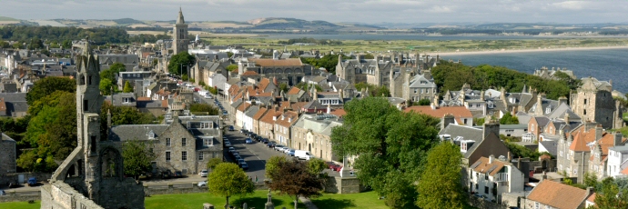 St Andrews from the top of St Rule's Tower